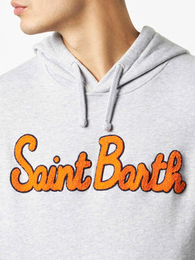 Man cotton hooded sweatshirt with patch - MC2 Saint Barth