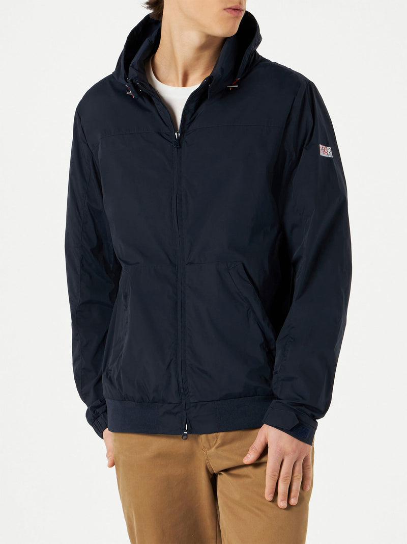 Blu navy zipped midweight windbreaker