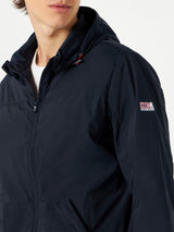 Blu navy zipped midweight windbreaker