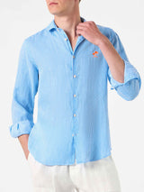 Man striped linen Pamplona shirt