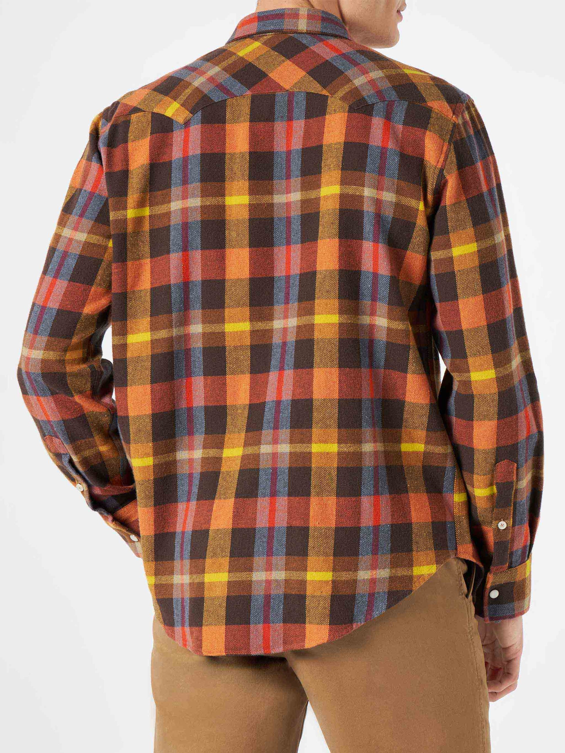 Man shirt with yellow tartan - MC2 Saint Barth