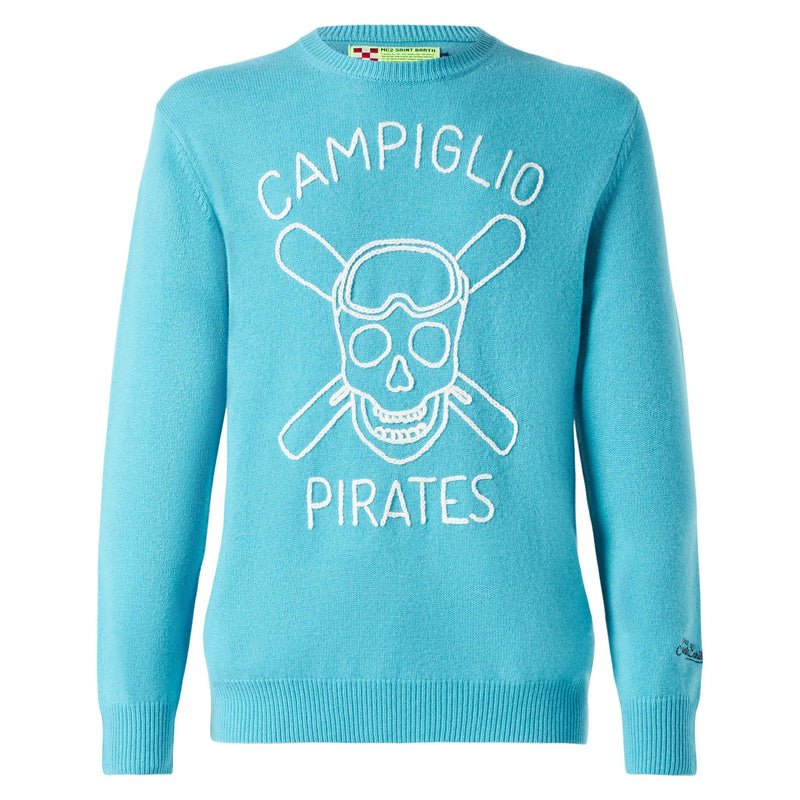 Man sweater with Campiglio Pirates embroidery