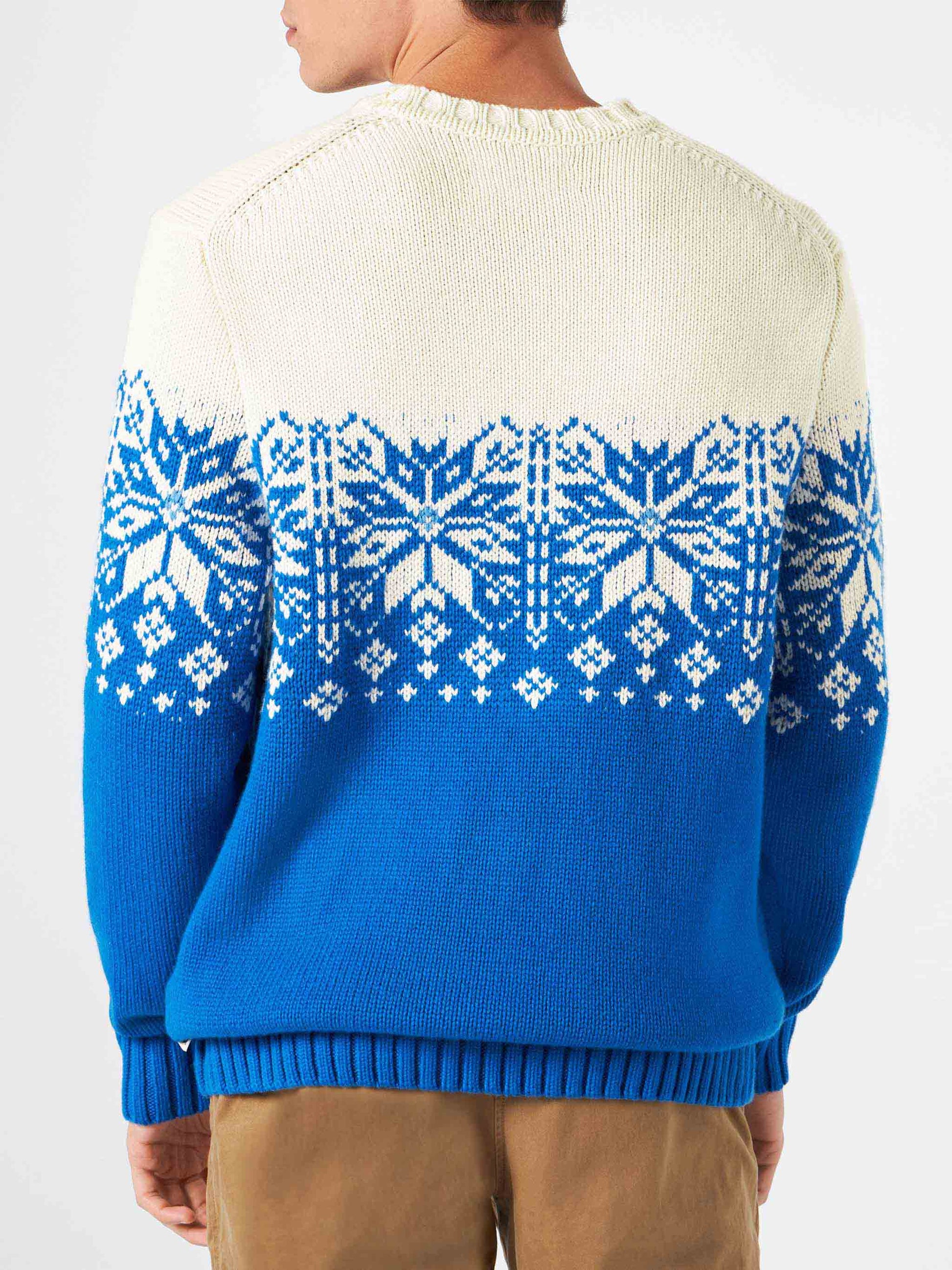 Man crewneck sweater with Courmayeur embroidery - MC2 Saint Barth