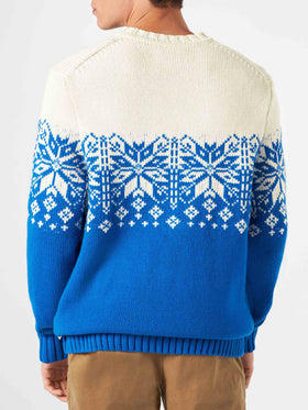 Man crewneck sweater with Courmayeur embroidery - MC2 Saint Barth