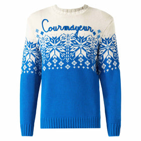 Man crewneck sweater with Courmayeur embroidery - MC2 Saint Barth
