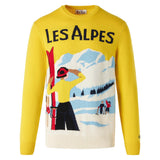 Maglia da uomo con cartolina Les Alpes