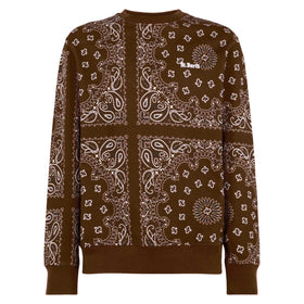 Man crewneck sweatshirt with brown bandanna print - MC2 Saint Barth