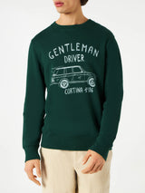 Felpa in cotone con scritta Gentleman driver Cortina