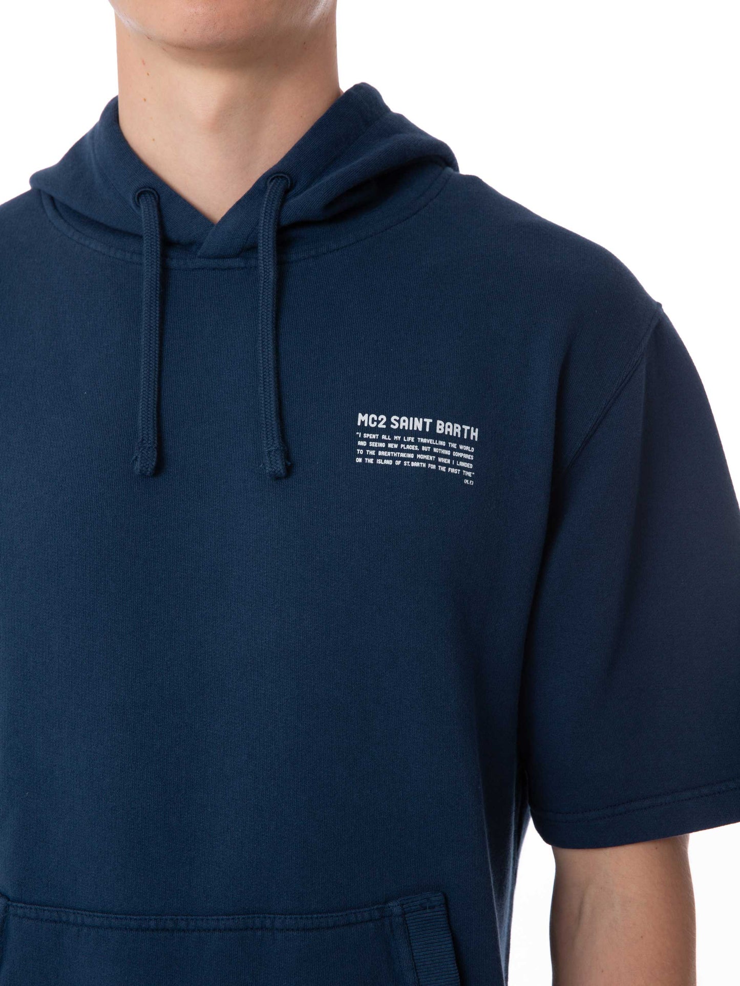 Man short sleeve hoodie - MC2 Saint Barth