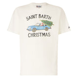 T-shirt da uomo con stampa Babbo Natale