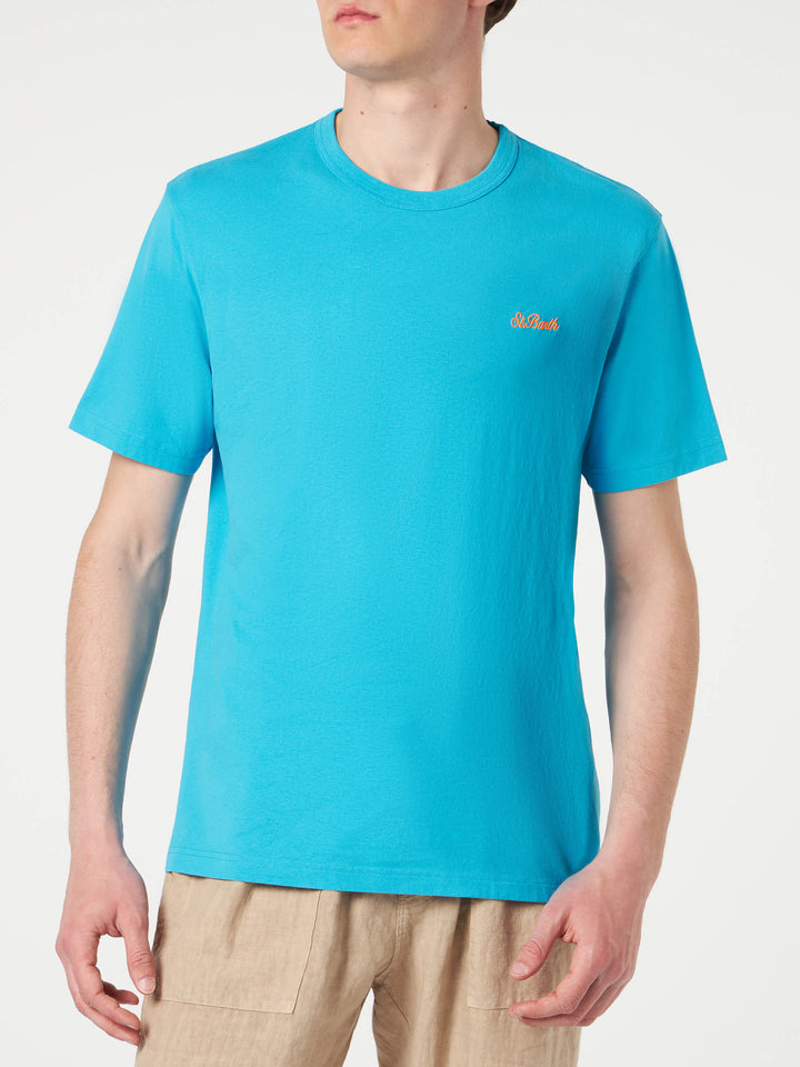 Man light-blue cotton t-shirt - MC2 Saint Barth