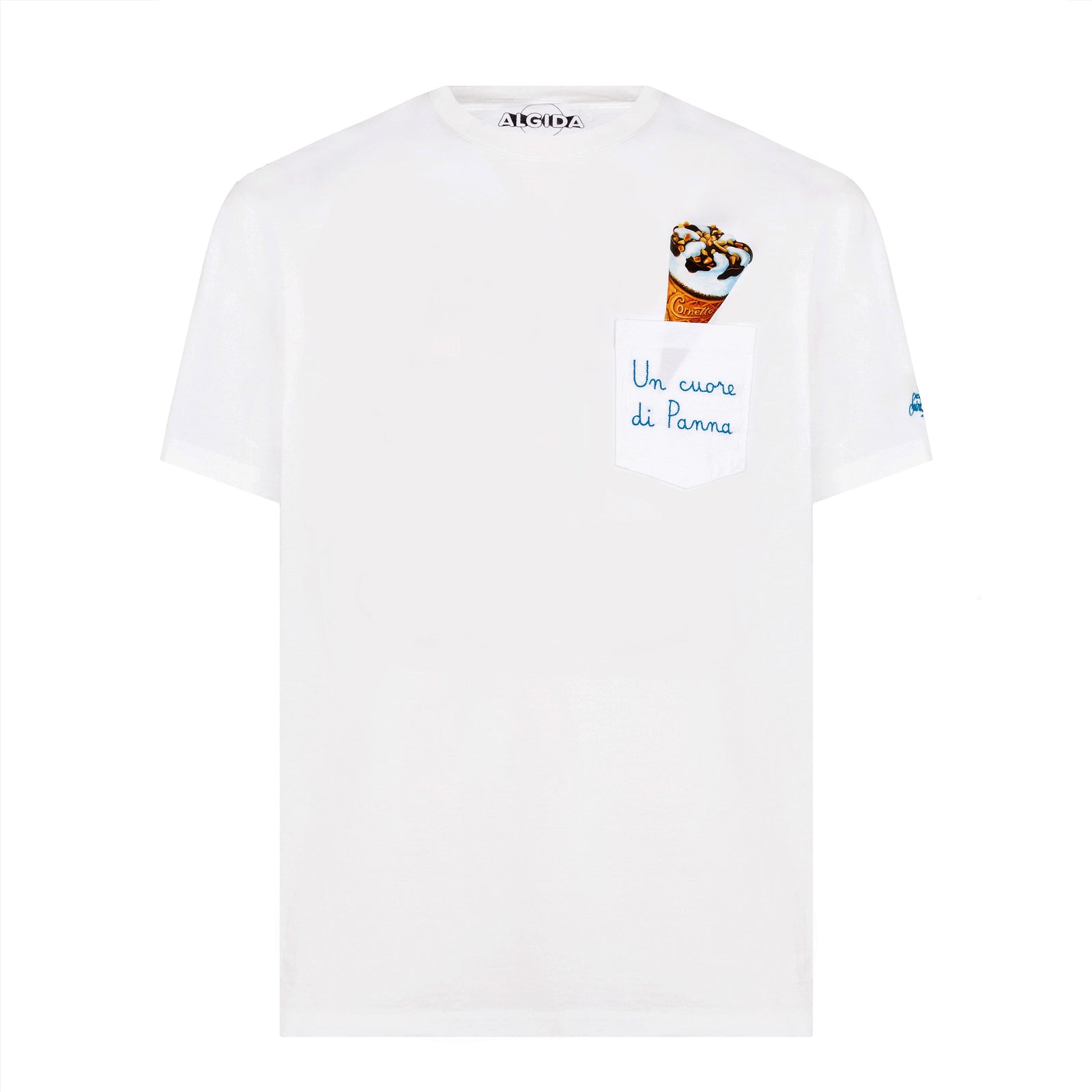 T shirt Cornetto in cotone con ricamo Algida Edizione Speciale MC2 Saint Barth