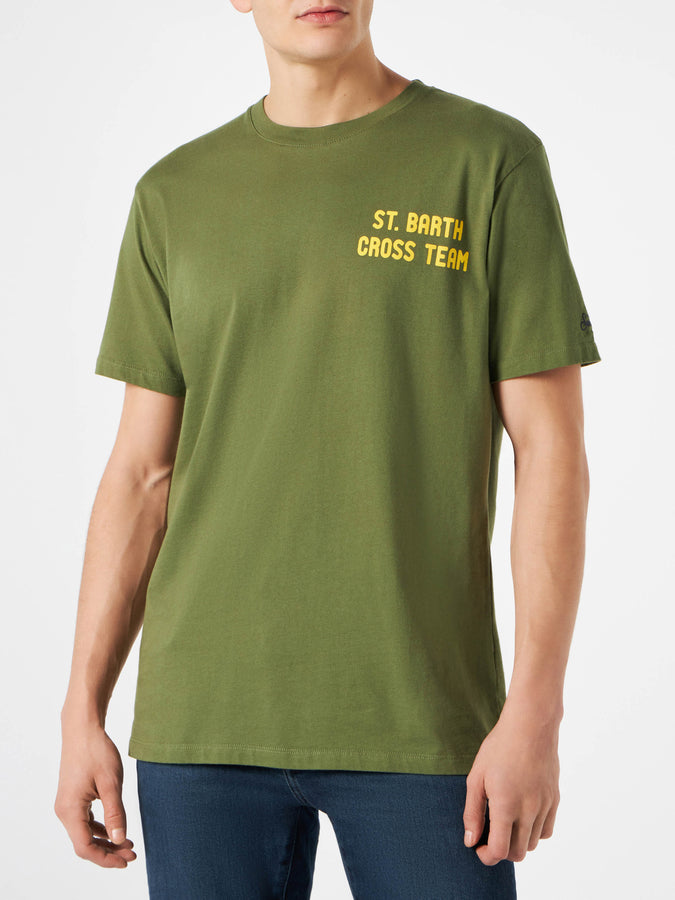 Mc2 Saint Barth T-shirt da uomo verde con stampa Snoopy | EDIZIONE SPECIALE PEANUTS™