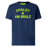 T-shirt Uomo Chalet &amp; Vin Brulé stampa giallo fluo