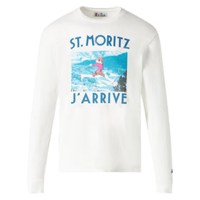 Man long sleeves t-shirt with print - MC2 Saint Barth