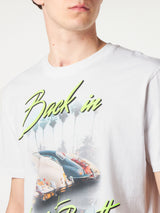 Herren-T-Shirt aus Baumwolle mit „Back in Saint Barth“-Aufdruck