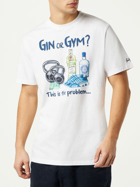 Herren-T-Shirt aus Baumwolle mit Gin- oder Gym-Aufdruck