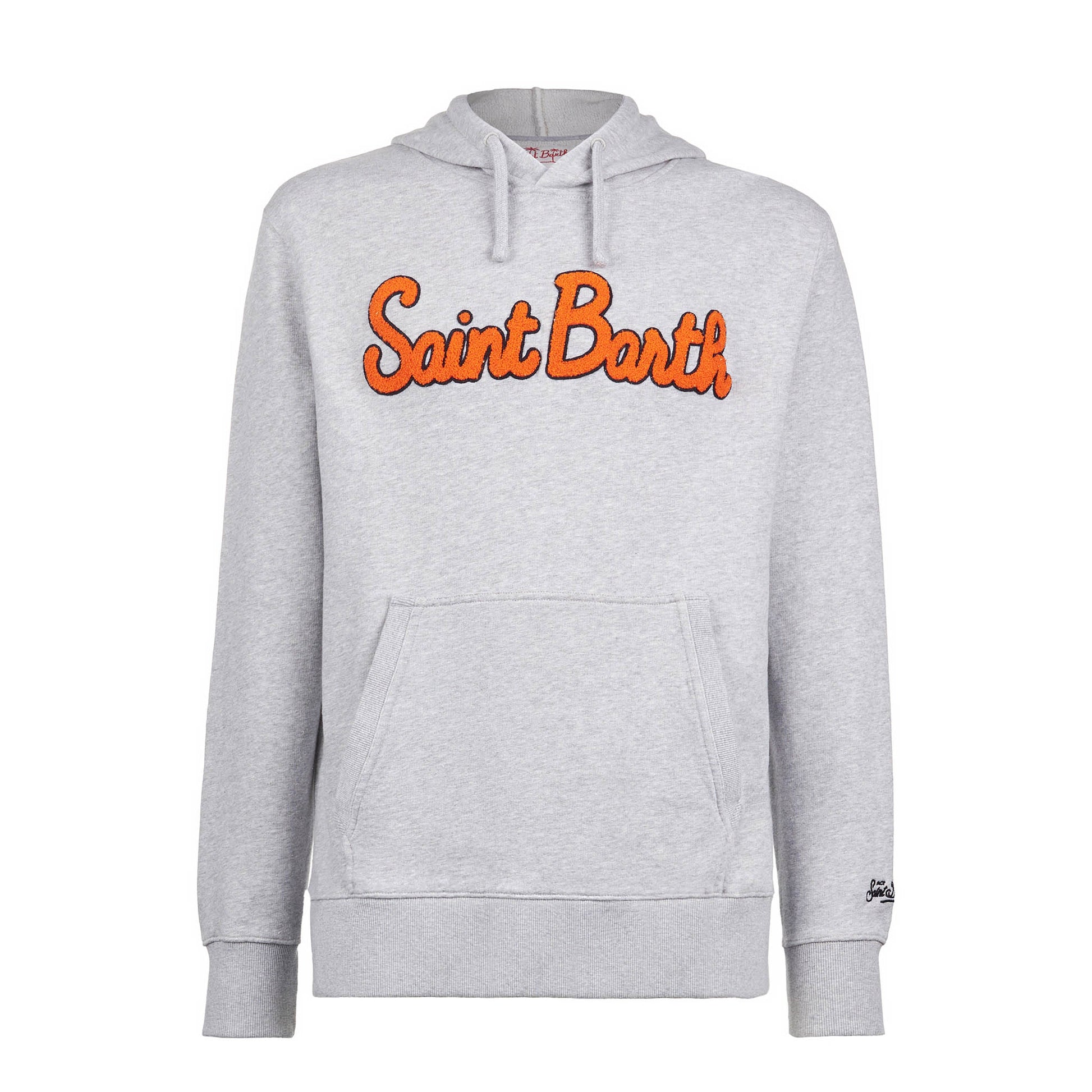 Man cotton hooded sweatshirt with patch - MC2 Saint Barth