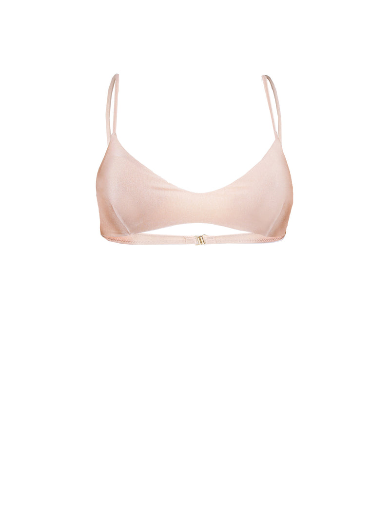 Shiny nude bralette