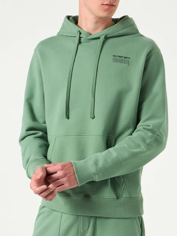 Military green hoodie | Pantone® Special Edition - MC2 Saint Barth
