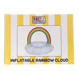 Aufblasbarer Schwimmkörper mit Regenbogen und Wolken