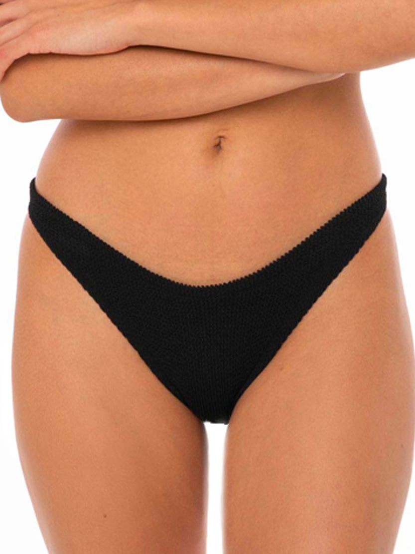 Woman black crinkle swim briefs - MC2 Saint Barth