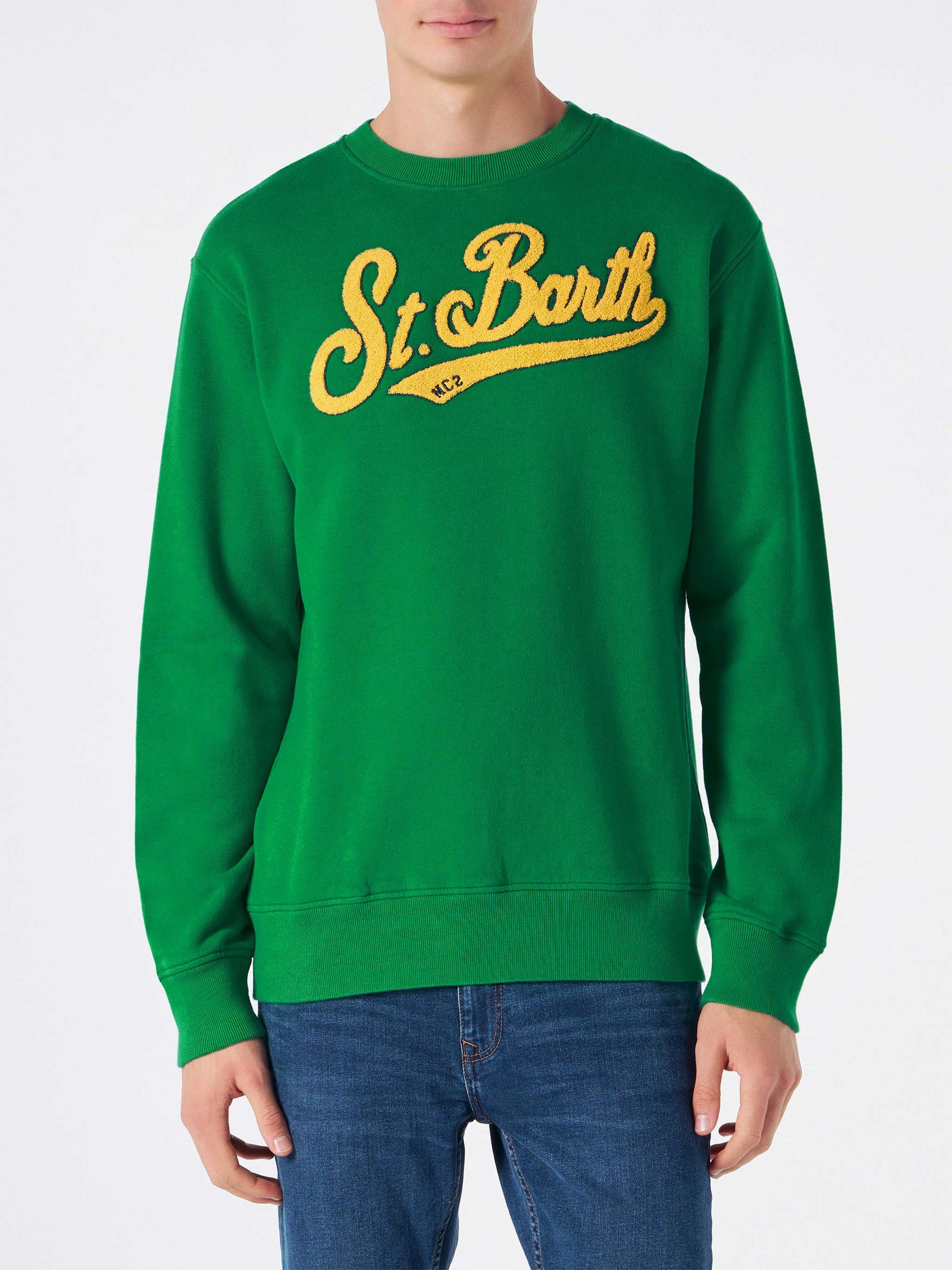 Man crewneck sweatshirt with terry logo - MC2 Saint Barth
