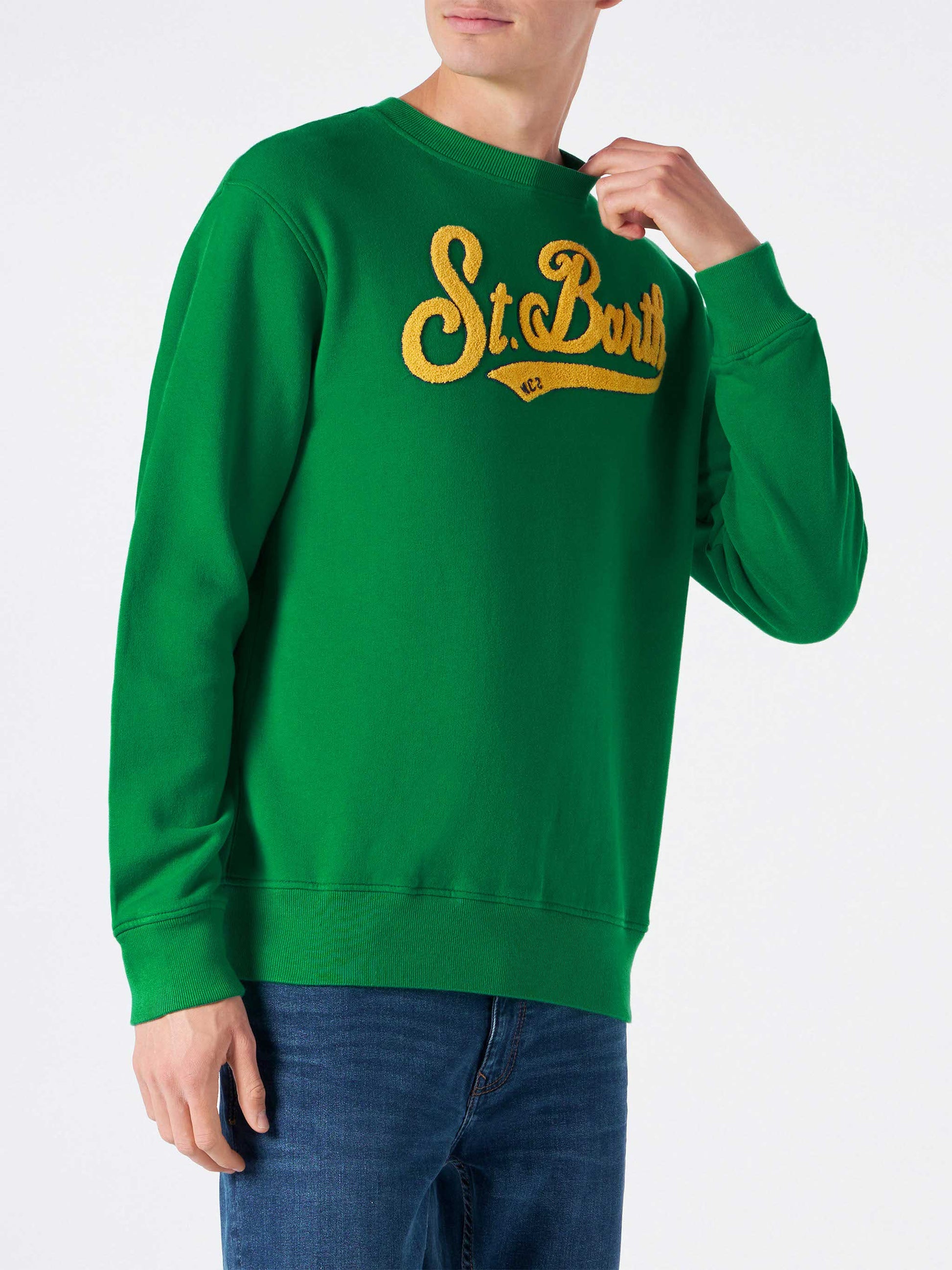 Man crewneck sweatshirt with terry logo - MC2 Saint Barth