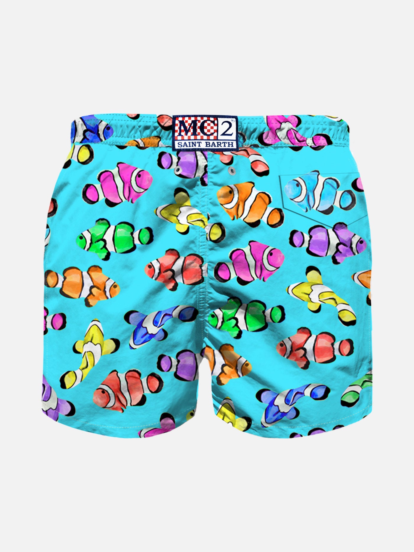Boy swim shorts with multicolor clownfish print - MC2 Saint Barth