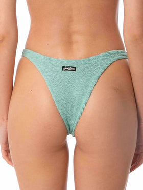 Woman sage crinkle swim briefs - MC2 Saint Barth