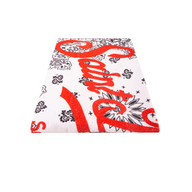 Soft terry beach towel with white bandanna print - MC2 Saint Barth