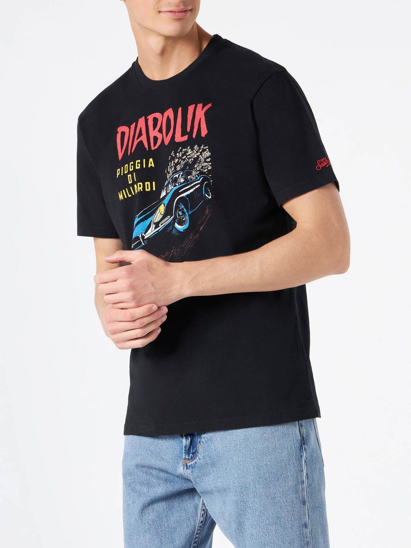T-Shirt aus warmer Baumwolle mit Diabolik-Aufdruck | DIABOLIK SONDEREDITION