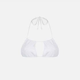 Woman white crinkle bandeau top - MC2 Saint Barth