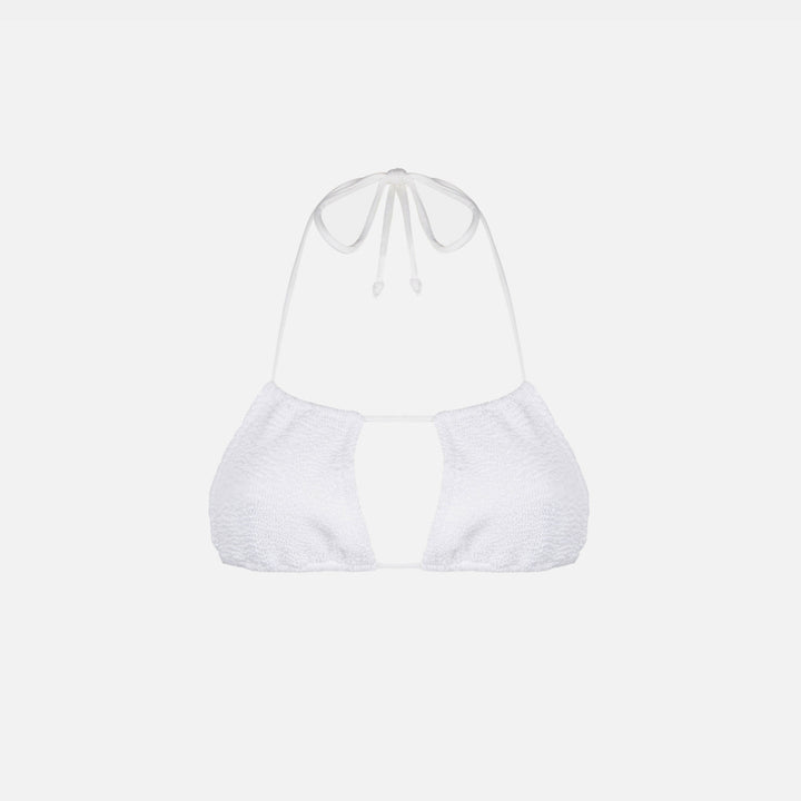 Woman white crinkle bandeau top - MC2 Saint Barth