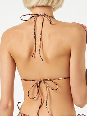 Woman triangle top with leo bandanna print - MC2 Saint Barth