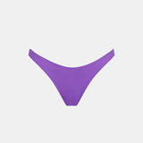 Woman purple cheeky swim briefs