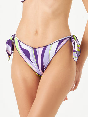 Woman swim briefs with shape wave print - MC2 Saint Barth