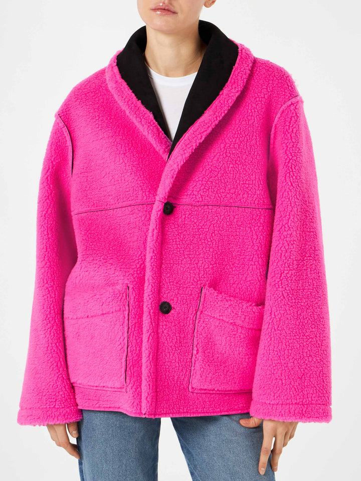 Woman reversible shearling jacket - MC2 Saint Barth