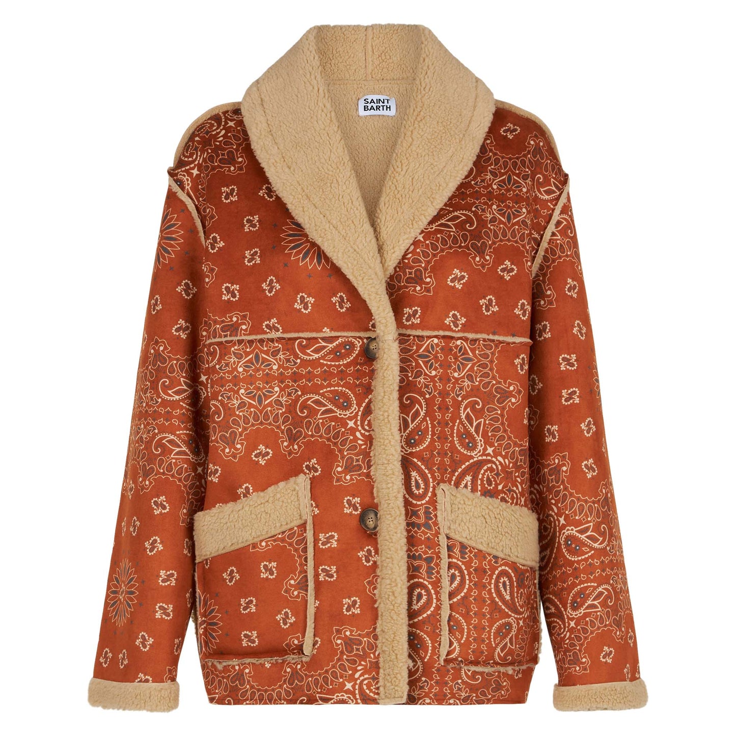 Woman reversible shearling jacket - MC2 Saint Barth