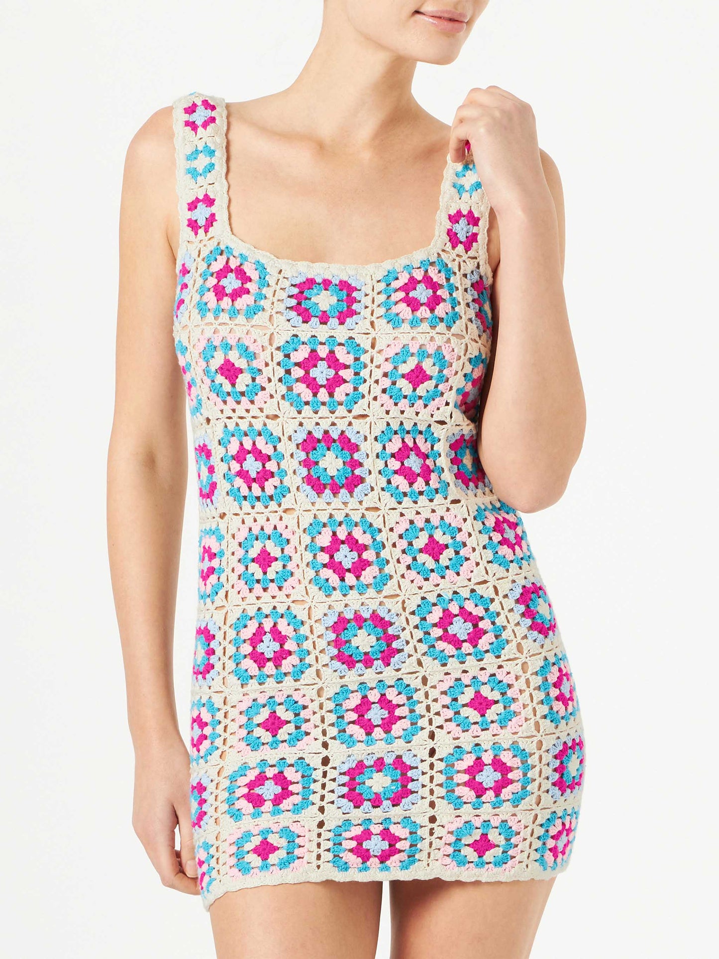 Woman multicolor crochet dress - MC2 Saint Barth