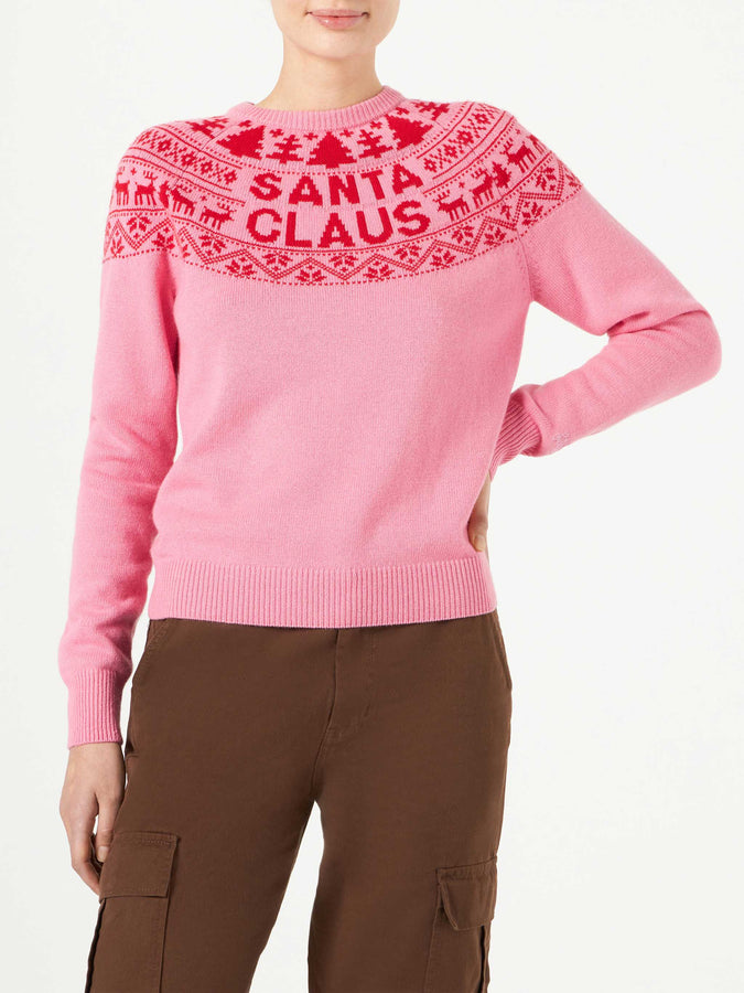 Mc2 Saint Barth Maglia donna con ricamo Santa Claus