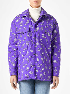 Woman jacket with paisley print - MC2 Saint Barth