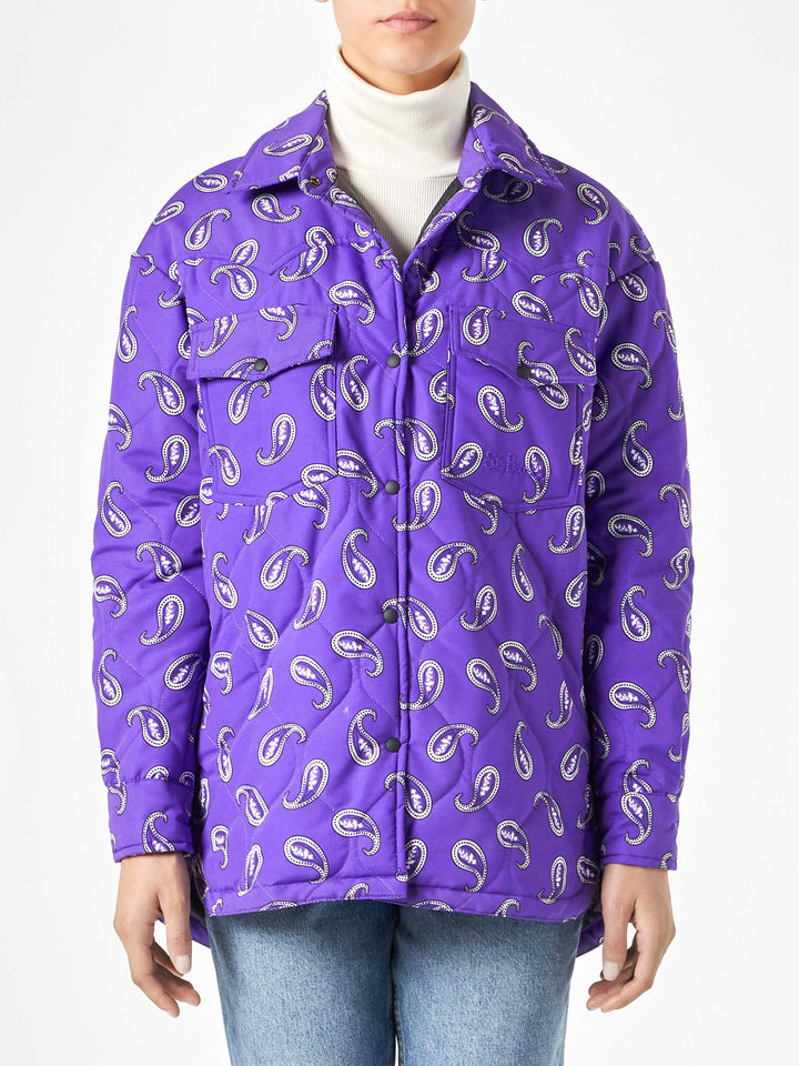 Woman jacket with paisley print - MC2 Saint Barth