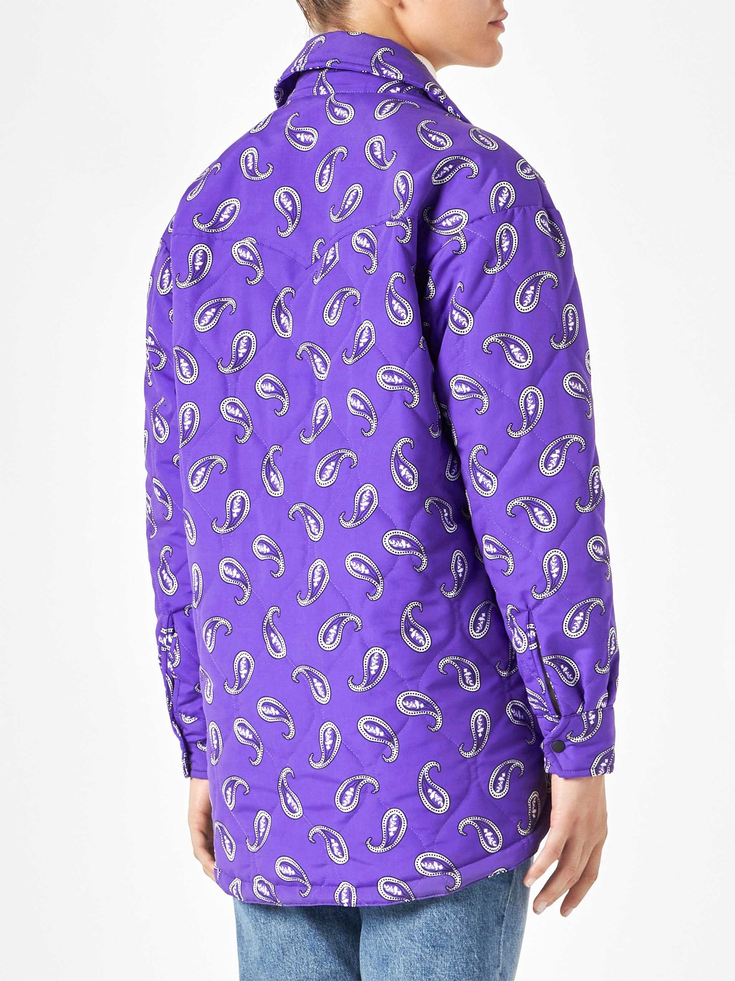 Woman jacket with paisley print - MC2 Saint Barth