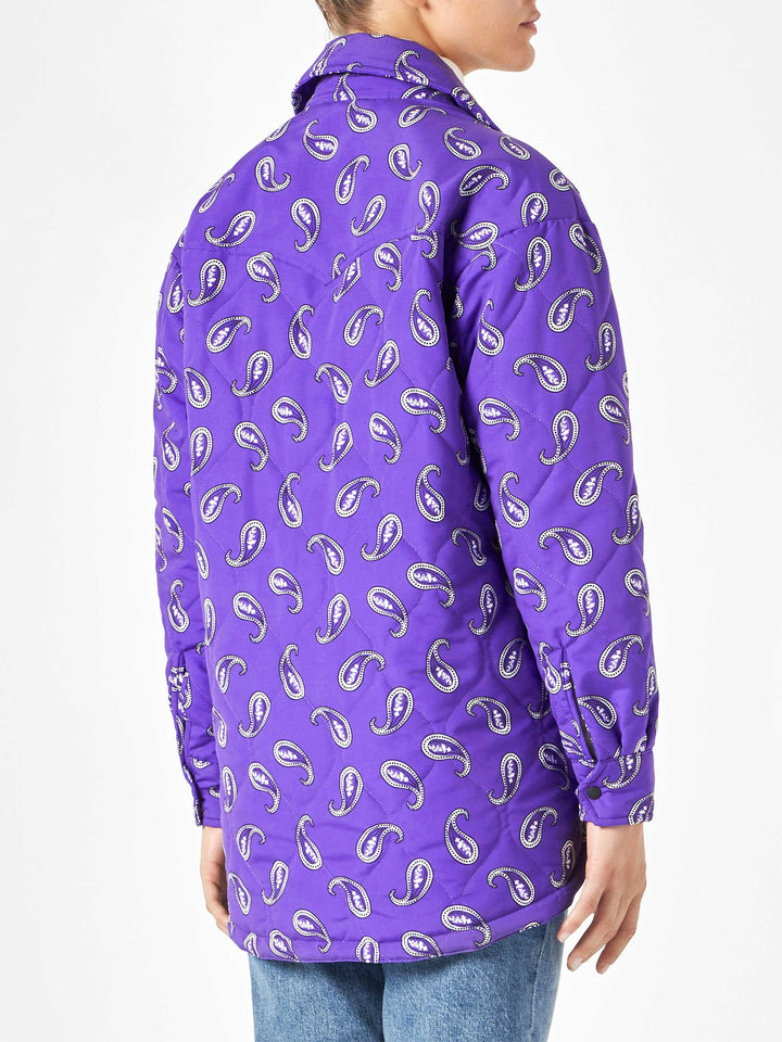Woman jacket with paisley print - MC2 Saint Barth