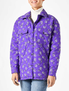 Woman jacket with paisley print - MC2 Saint Barth