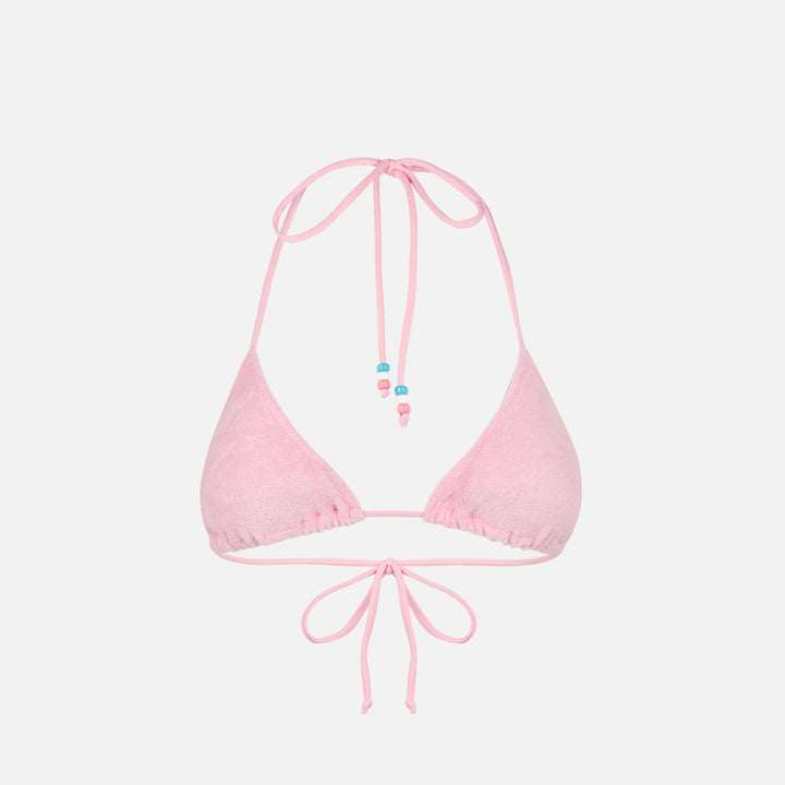 Woman terry triangle top swimsuit with charms - MC2 Saint Barth