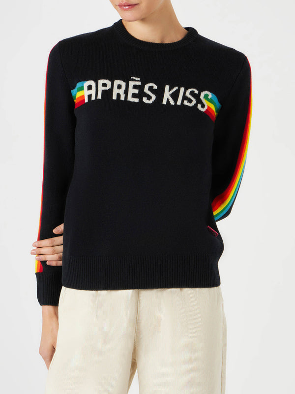 Damenpullover mit „Après Kiss“-Stickerei
