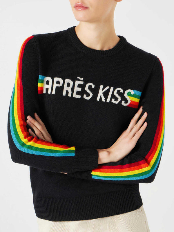 Damenpullover mit „Après Kiss“-Stickerei