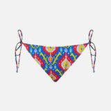 Slip mare donna con stampa ikat multicolor